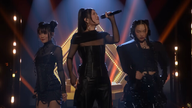 이재와 오드리 누나, 레이 아미의 첫 Golden 라이브는 공개 이틀만에 1000만 뷰를 넘어서며 큰 인기를 얻고 있다./NBC 지미 팰런 쇼 캡처