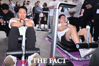  '추석 황금연휴 확찐살 빼자!' 체력단력 참여한 오세훈-김재섭 [TF사진관]