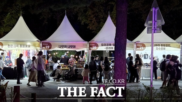 대전 서구 샘머리공원과 보라매공원 일대에서 열린 2025 대전 서구 아트페스티벌 아트마켓의 모습. /대전 서구