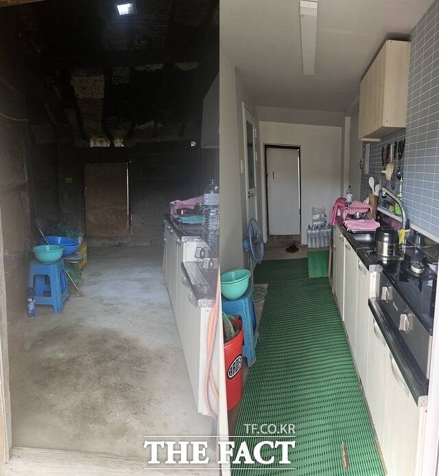 나주시가 2025년 장애인 주택개조 사업을 통해 관내 9가구의 주택을 맞춤형으로 개조했다. 사진은 주거환경 개선 전(왼쪽)과 후(오른쪽)./나주시