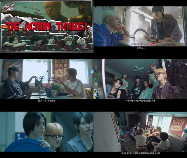 보이넥스트도어는 영화를 콘셉트로 촘촘하게 연결된 사전 콘텐츠로 신보에 대한 기대감을 높이고 있다. /KOZ엔터