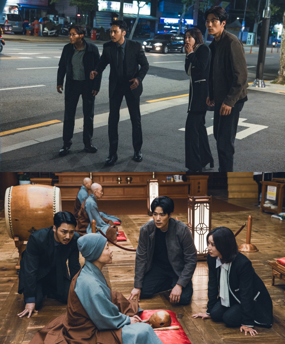 중간계는 이승과 저승 사이 중간계에 갇힌 사람들과 그 영혼을 소멸시키려는 저승사자 간의 추격 액션 블록버스터다. /㈜포엔터테인먼트