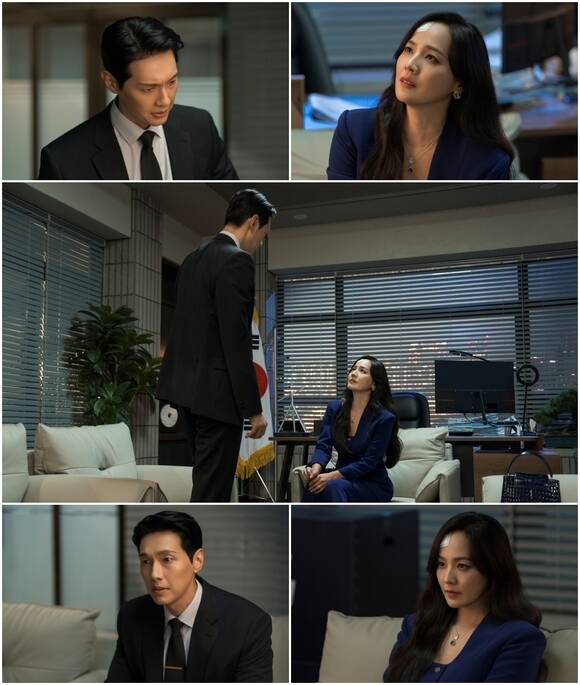 배우 유진이 퍼스트레이디에서 강렬한 카리스마를 전하며 시청자들의 눈길을 끌고 있다. /MBN