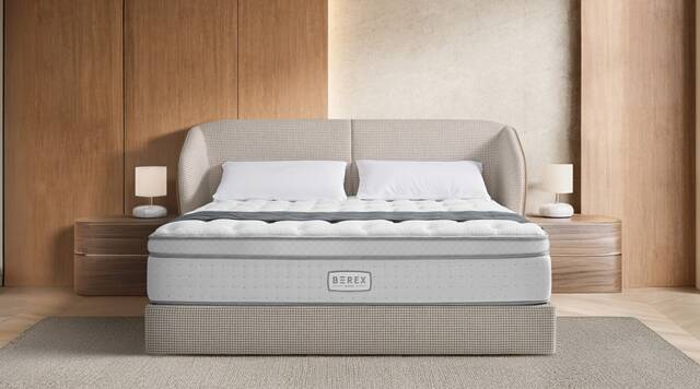 코웨이가 13일 곡선 디자인으로 우아한 침실을 연출할 수 있는 비렉스 모던 라운드 프레임을 출시했다. /코웨이