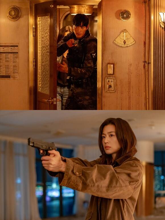 디즈니+ 오리지널 시리즈 북극성은 기획 단계에서부터 김희원 감독과 정서경 작가의 의기투합, 배우 강동원과 전지현의 캐스팅으로 주목을 받았다. /월트디즈니 컴퍼니 코리아