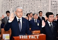  조희대 이석 뒤 증인선서하는 천대엽 법원행정처장 [TF사진관]