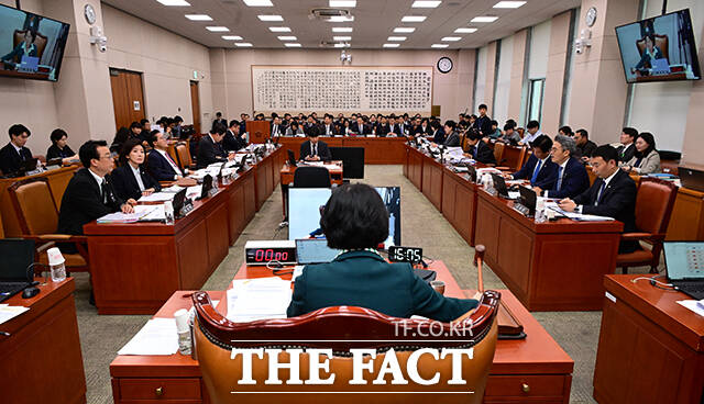 법무부 등에 대한 국정감사 실시된 법제사법위원회.