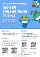  여수시, 고향사랑기부제 '2026섬박람회 입장권' 증정 이벤트