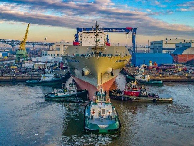 중국 상무부는 14일 한화오션 5개 미국 자회사(한화쉬핑·한화 필리조선소·한화오션USA인터내셔널·한화쉬핑홀딩스·HS USA홀딩스) 등에 대해 중국 내 조직·개인이 거래·협력 등의 활동을 금지하는 제재 조치를 발표했다. 한화그룹이 지난해 인수한 한화 필리조선소 전경. /한화그룹