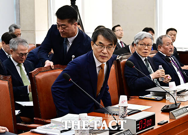 행안위 국정감사 출석한 노태악 중앙선거관리위원장.