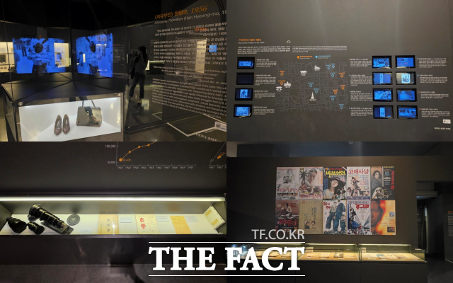 전시를 즐긴 20대 여성은 재밌게 본 영화들에 쓰인 소품을 볼 수 있어서 반가웠다. 영화를 보는 걸 좋아하지만 역사는 잘 몰랐는데 이번 기회를 통해 새롭게 알게 된 게 많아서 좋았다고 말했다. /박지윤 기자