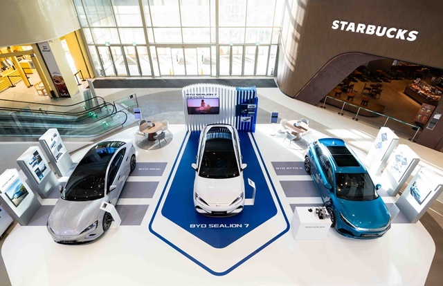 BYD코리아가 오는 19일까지 수원 스타필드에서 BYD 테크라운지를 운영한다. /BYD코리아