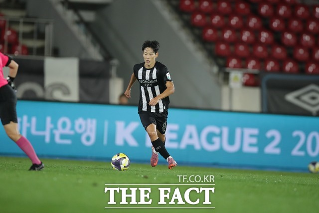 친정팀 킬러로 자리매김하고 있는 성남 이정빈./K리그