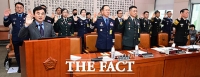  '군사법원 국정감사' 선서하는 증인들 [TF사진관]