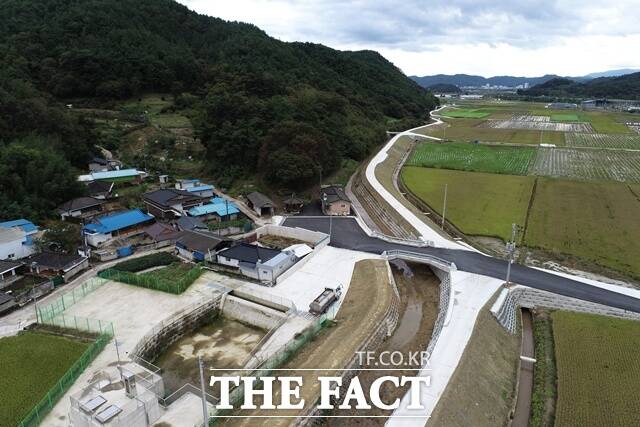 합천군 율곡면 가리목 소하천 모습 /합천군