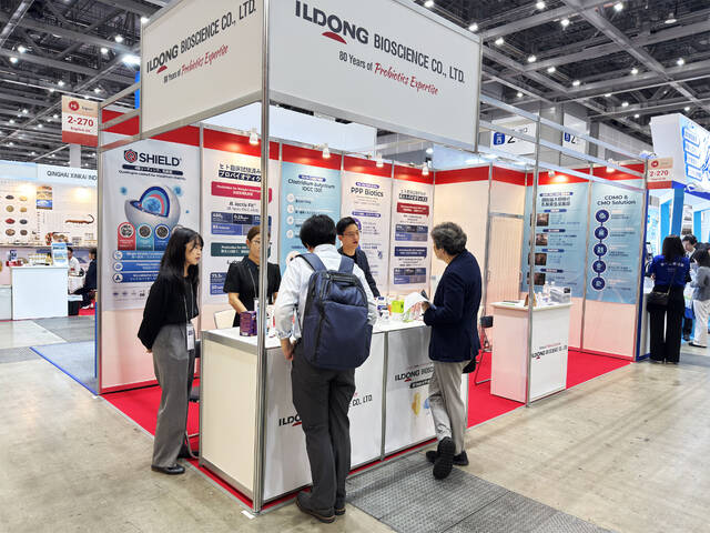 일동바이오사이언스의 HI Japan 2025 부스 모습. /일동바이오사이언스