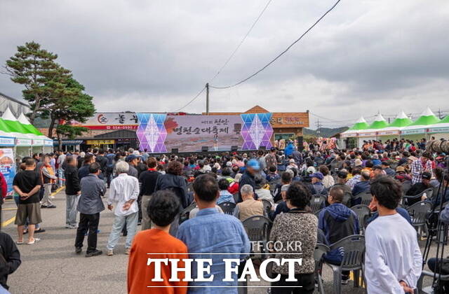 천안시 병천면에서 열린 제1회 병천순대축제 현장. 지역 대표 먹거리인 병천순대를 주제로 다양한 행사가 펼쳐졌다. /천안시