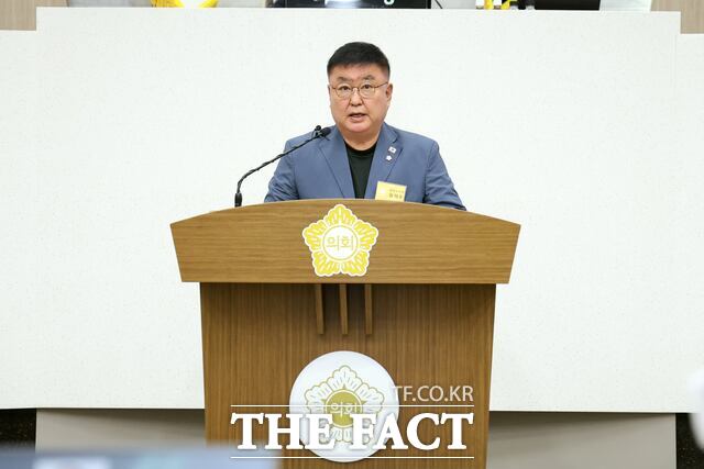 심의수 당진시의원이 22일 당진중앙2로와 수청로 연결을 통한 도로망 확충의 필요성을 강조했다. /당진시의회