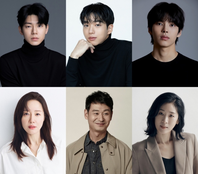 배우 배현성 차강윤 박윤호 백지원 박혁권 엄지원(왼쪽 위부터 시계방향)이 티빙 새 오리지널 시리즈 대리수능으로 호흡을 맞춘다. /각 소속사