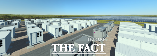 리치몬드밸리 배터리에너지저장시스템(BESS) 및 태양광발전소 프로젝트 3차원 예상도. /아크에너지