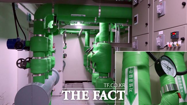 호계1동 행정복지센터 지열시스템 모습. /안양시