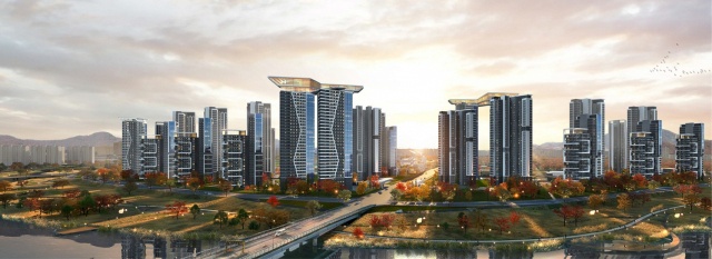 광주 광천동 재개발정비사업이 조합과 시공사 현대건설과 일반분양가 산정을 두고 갈등을 빚고 있다. 사진은 광주 광천동 재개발 사업지에 지어질 디에이치 루체도르 단지 조감도다. /현대건설