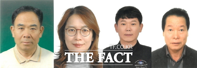 사진 왼쪽부터 정상진 천안양조장 대표, 정영실 원조옥수사 대표, 박창호 제과제빵 분야 명인, 김용기 이용 분야 명인. /천안시