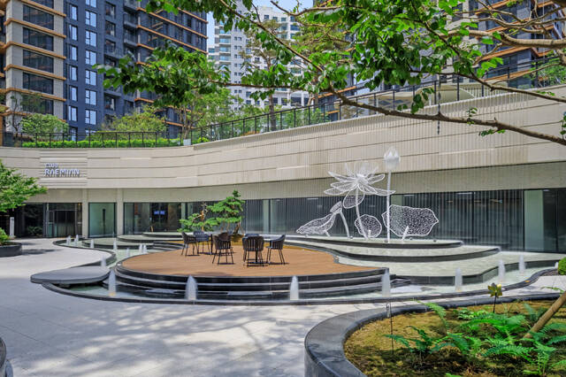 래미안 원펜타스 선큰정원. /삼성물산