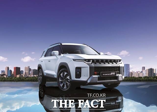 KGM 토레스 하이브리드 전면. /KGM