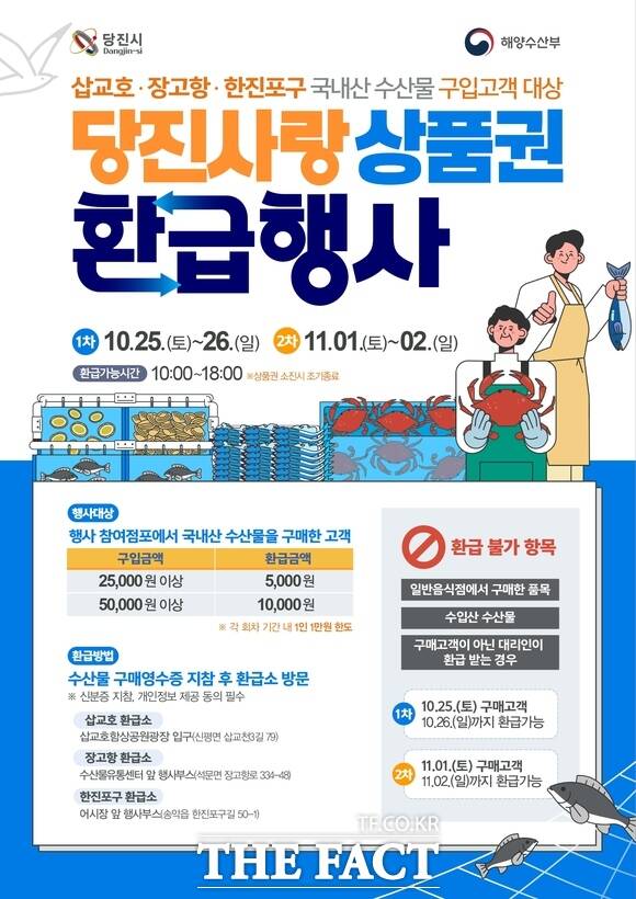 당진시 2025년 당진사랑상품권 환급행사 포스터. /당진시