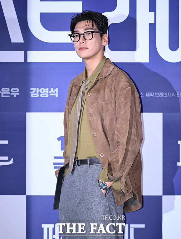 배우 김영광이 22일 오후 서울 용산구 CGV 용산 아이파크몰에서 열린 영화 퍼스트 라이드 언론 시사회 및 기자간담회에 참석해 출연 배우들과의 케미를 자신했다. /박헌우 기자
