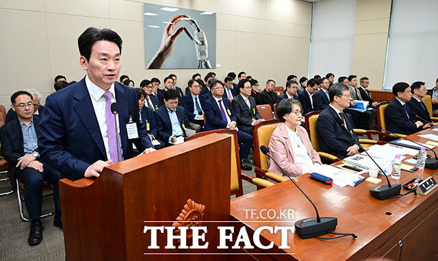 인사말 하는 박장범 한국방송공사 사장.