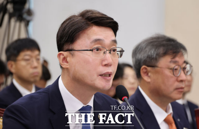 지난 21일 서울 여의도 국회에서 열린 과학기술정보방송통신위원회의 ICT 공공기관에 대한 국정감사에서 류제명 과학기술정보통신부 제2차관이 질의에 답하고 있다. /뉴시스