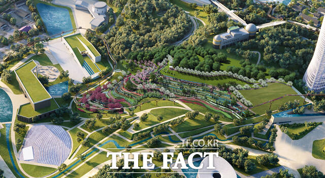 남원시 노암동 산13번지 일대 건립 중인 함파우 지방정원 조성사업 조감도 /남원시