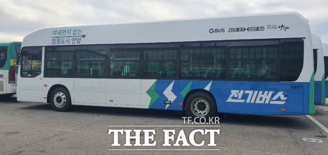 안양시 운행 전기버스 모습 / 안양시
