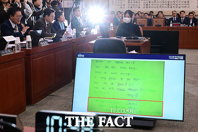 편지 감정과 관련해 질의.