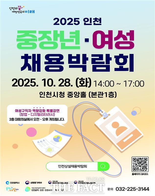 2025 인천 중장년·여성 채용박람회 홍보 포스터 /인천시