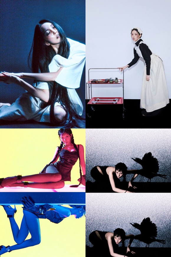 선미가 첫 정규 앨범 HEART MAID의 콘셉트 포토를 공개했다. /어비스컴퍼니