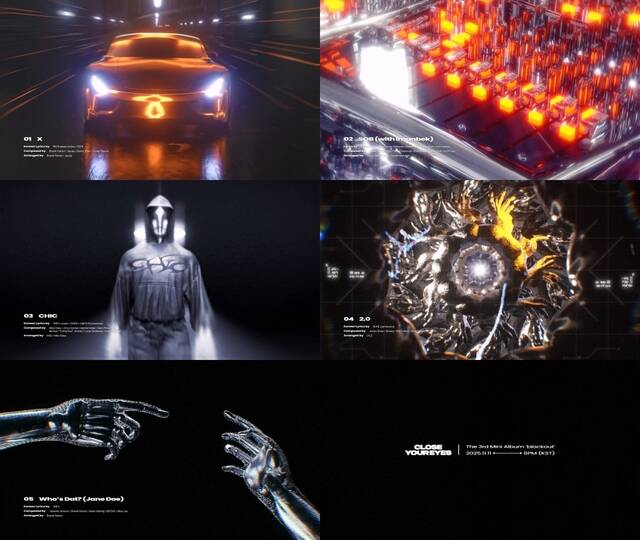영상은 더블 타이틀곡 X와 SOB(with 이만벡)를 비롯해 CHIC, 2.0, Whos Dat?(Jane Doe)까지 신보에 수록한 총 5곡의 신곡 음원 일부가 담겼다. /언코어