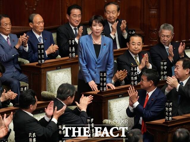 일본 교도통신은 다카이치 사나에 일본 총리가 경주에서 열리는 아시아태평양경제협력체(APEC) 정상회의 참석을 위해 오는 30일부터 11월 1일까지 사흘간 방한한다고 28일 보도했다. /AP.뉴시스