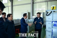  백성현 논산시장, 관내 기업 현장 방문…상생 협력 기반 강화