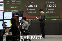  '3980선까지 후퇴'...장 초반 4000선 붕괴된 코스피 [TF사진관]