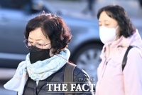  목도리, 마스크로 '중무장' [포토]