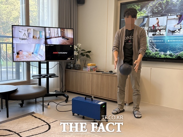 데시벨35랩에서는 층간소음 1등급 바닥 기술의 소음 저감 효과를 직접 체험할 수 있다. /공미나 기자