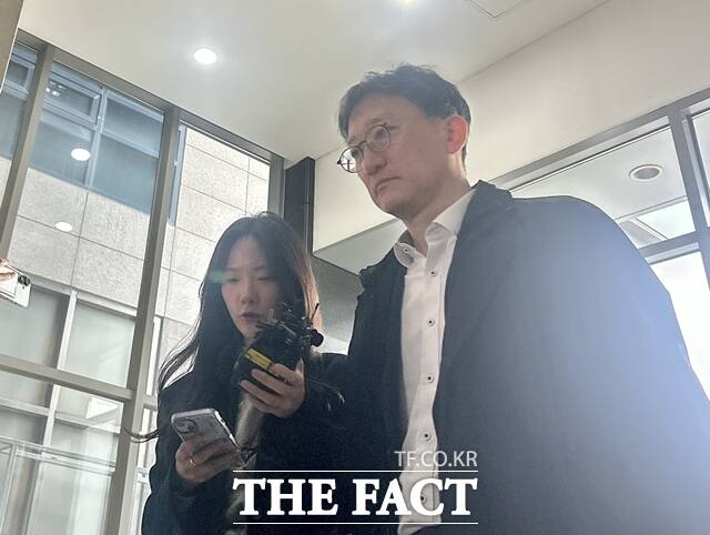 송창진 전 고위공직자범죄수사처(공수처) 수사2부장검사가 29일 오전 서울 서초구 채상병특검 사무실에 출석하고 있다. /김해인 기자