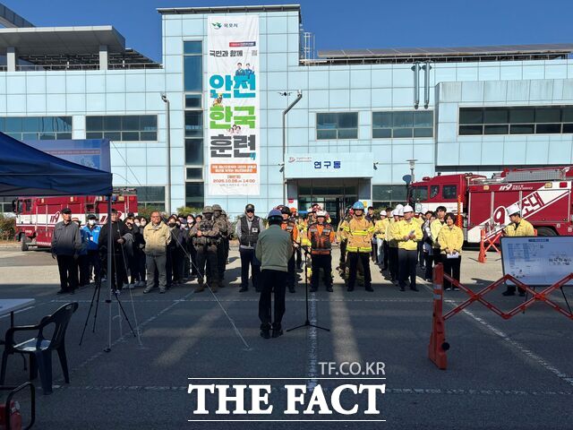 목포시가 28일 유관기관 합동으로 안전한국훈련을 실시하고 있다. /목포시