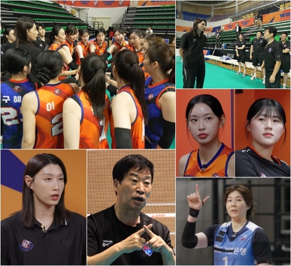 지난 28일 오후 5시 30분께 경기 화성시 화성종합경기타운 실내체육관에서 만난 IBK기업은행 배구 팬들은 이진 구혜인 등 방출된 선수들을 응원한다고 이야기했다. /MBC