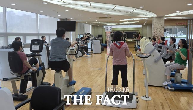 근감소증 예방 관리 프로그램 활동 모습. /의왕시보건소