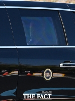  비스트 타고 이동하는 트럼프 [포토]