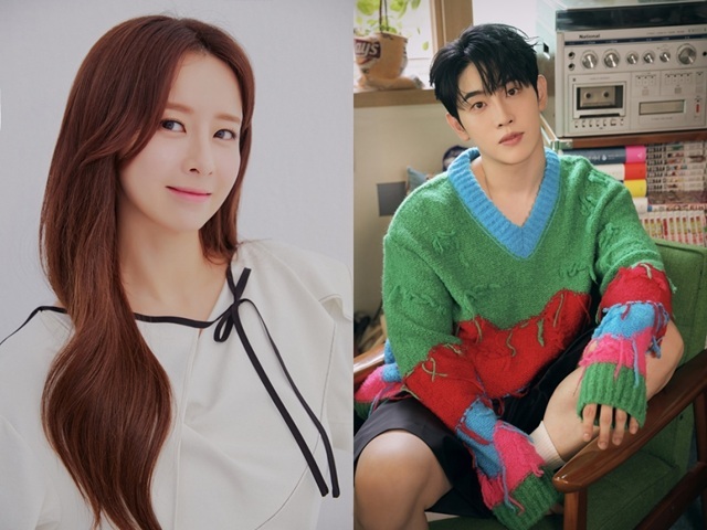 가수 은가은(왼쪽)과 박현호가 엠오엠엔터테인먼트와 전속계약을 체결하고 새로운 도약에 나선다. /엠오엠엔터테인먼트